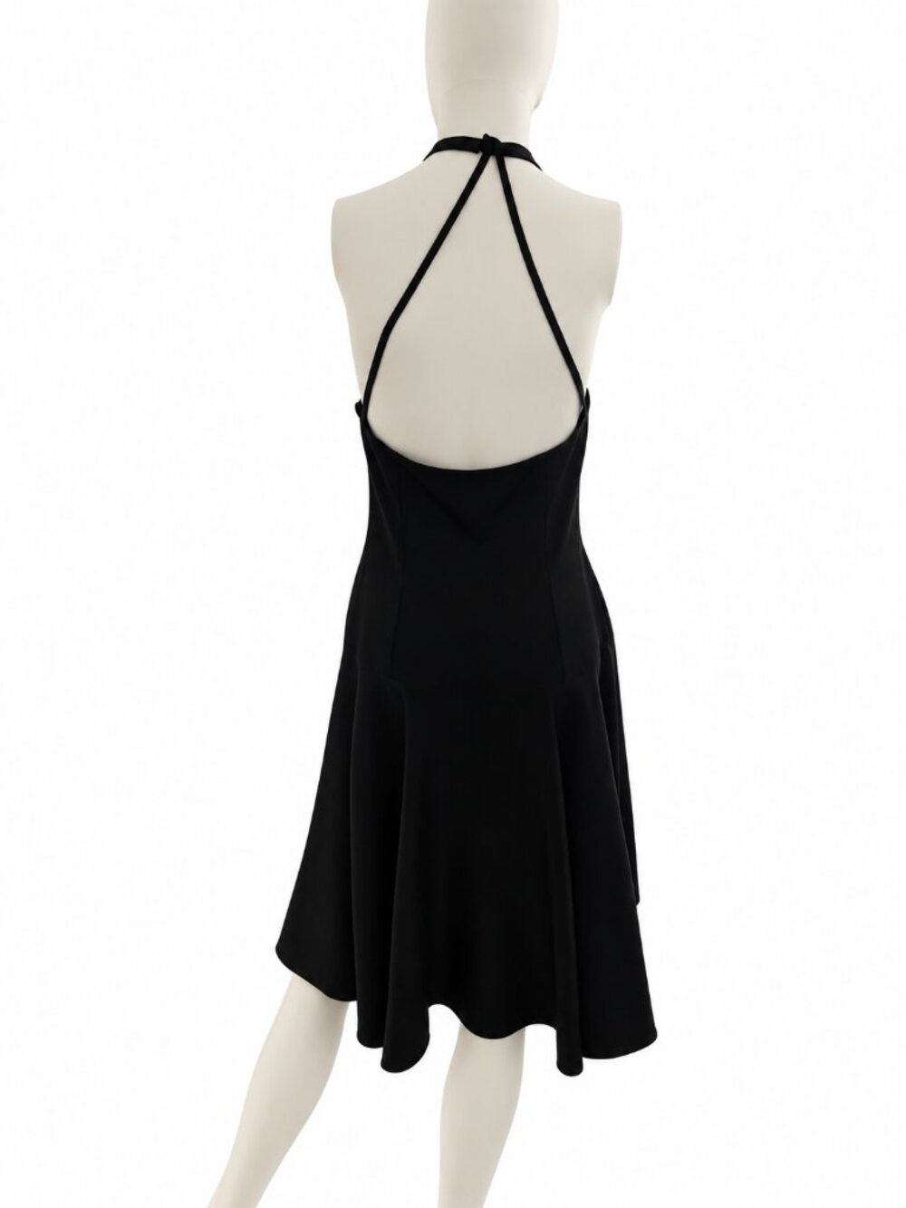 Ralph Lauren Collection Purple Label Black Satin Halter Dress - Picture 3 of 10